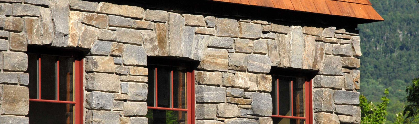 Exterior of Building covered in American Granite natural stone