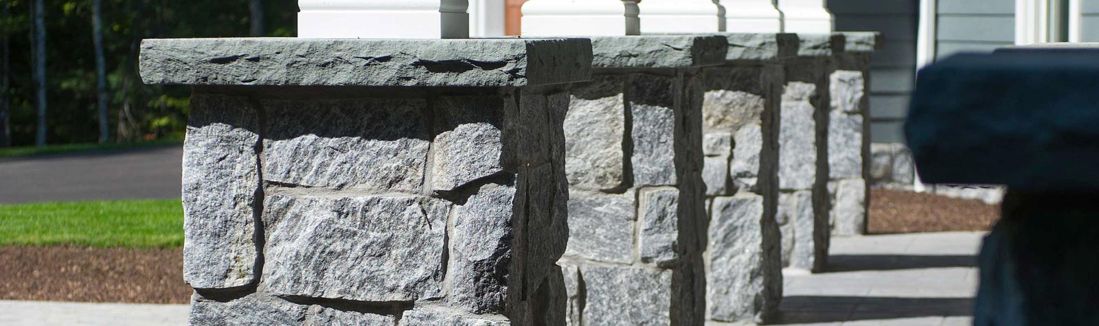 Pillars made from American Grantie