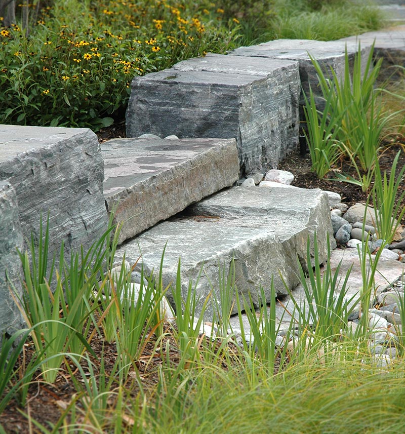 Natural Stone bridge for Shoemaker Green Park