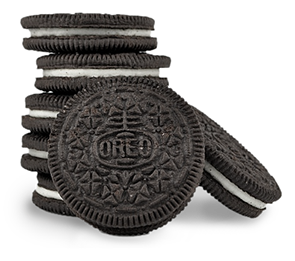 oreo cookies stacked