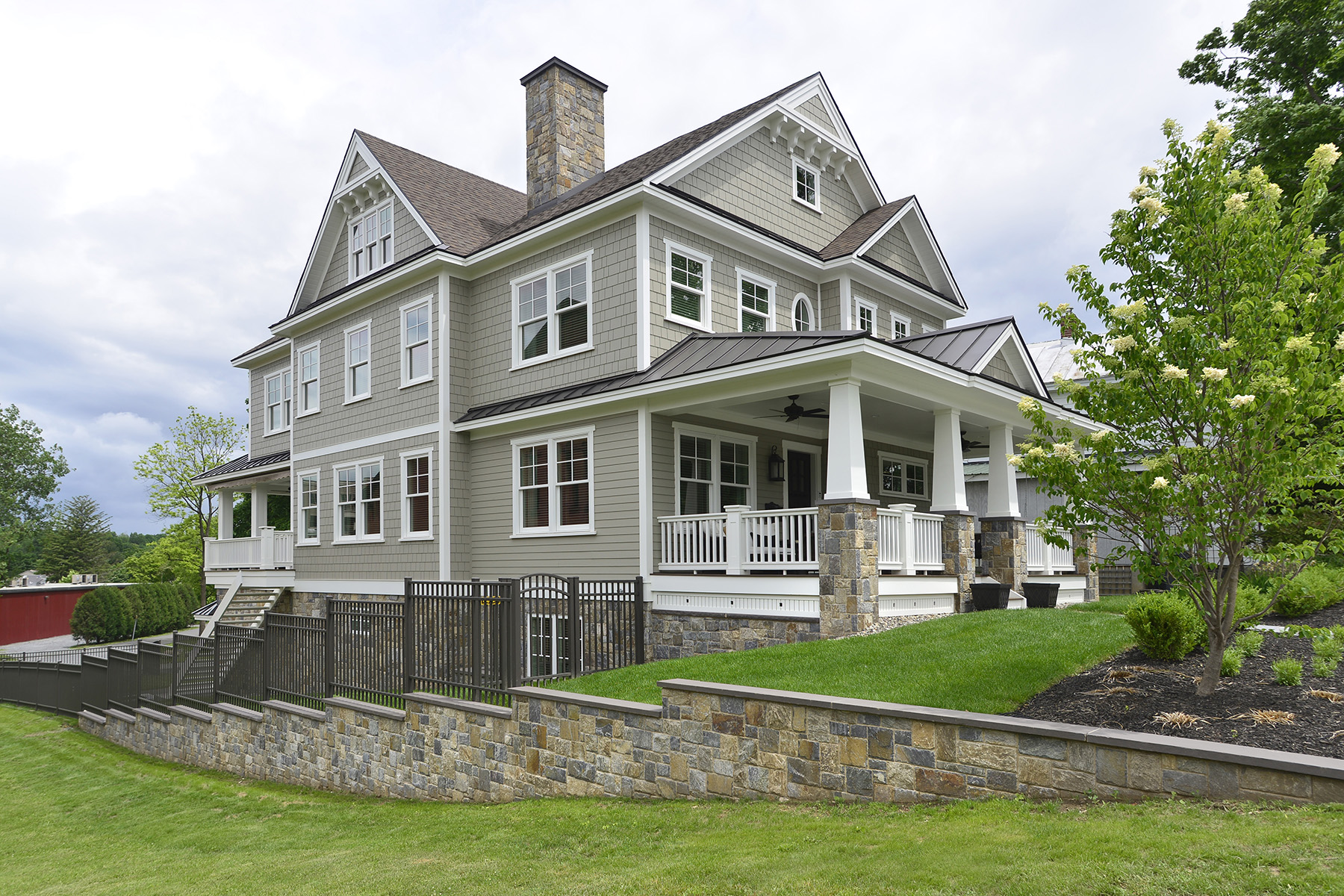 Victorian Home with Stone