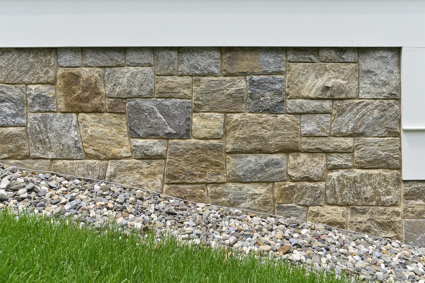 stone wall on slant