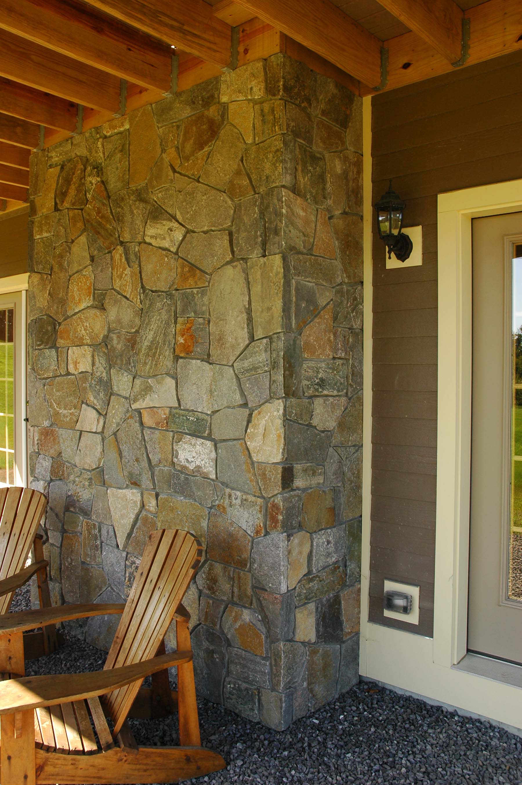 residential home with american granite natural stone exterior wall