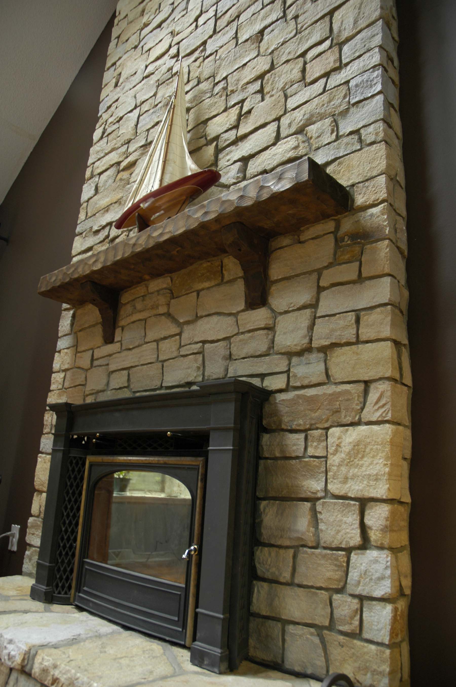 South bay Quartzite Natural Stone Fireplace