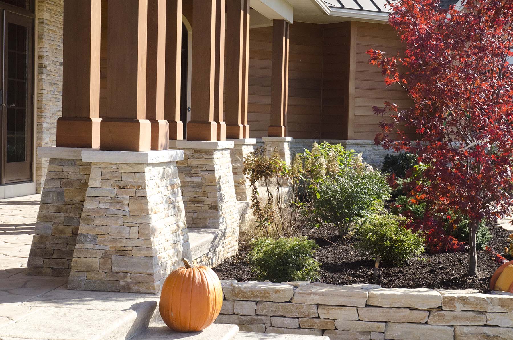South Bay Quartzite natural stone porch