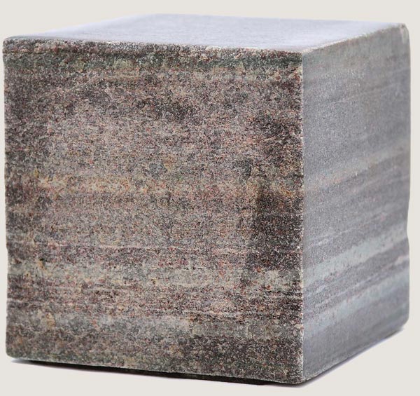 cube of stone with thermal finish