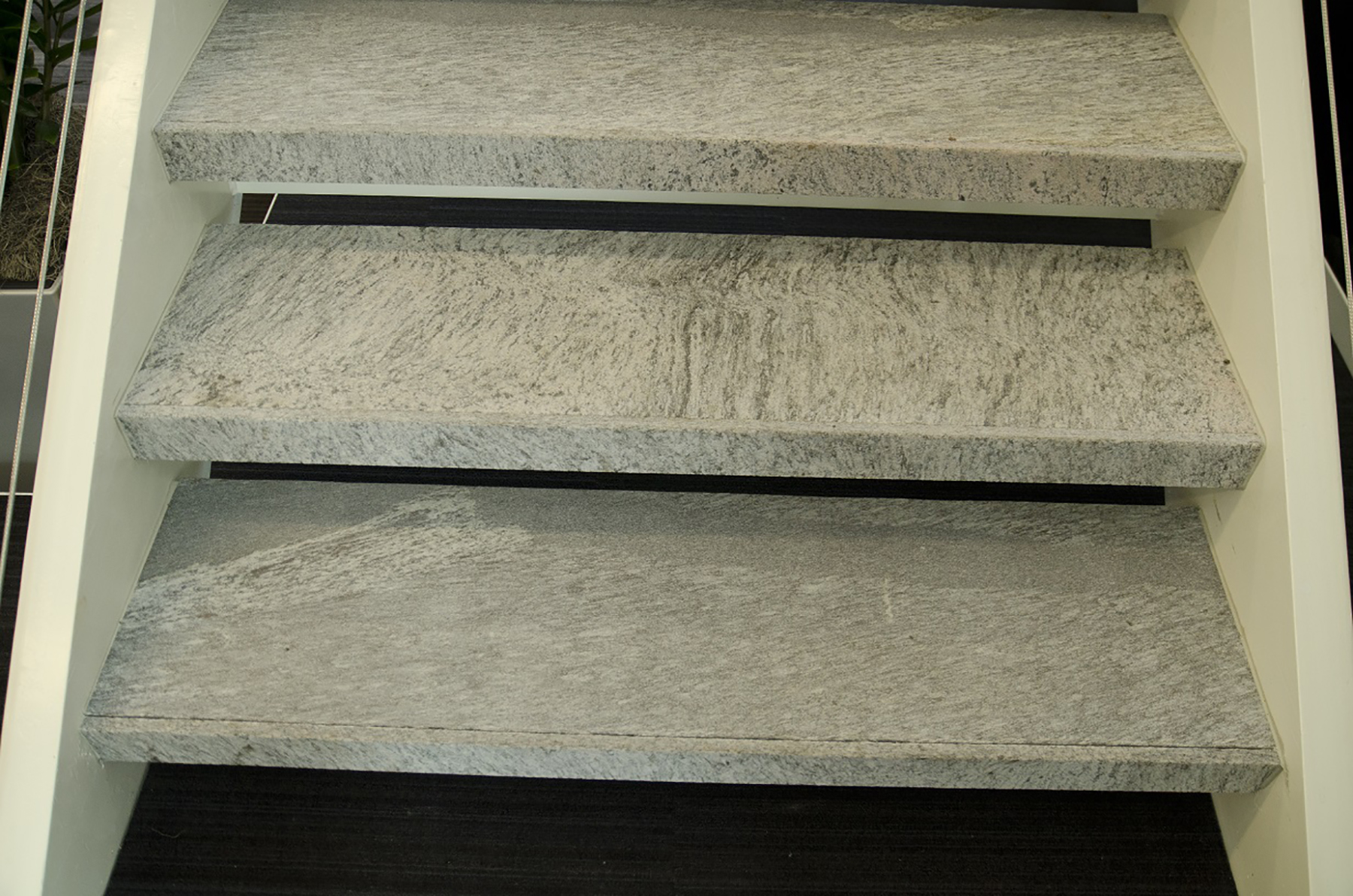 three stone steps